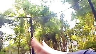 Sex With Neighbor On Trampoline