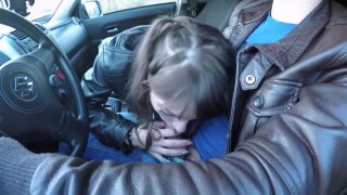 Leather jacket in Car